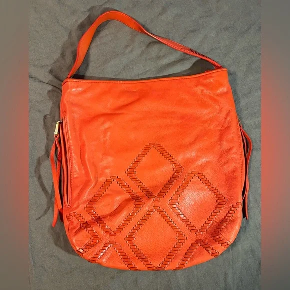 Christopher Kon — Salmon Leather Shoulder Bag - Picture 1 of 11